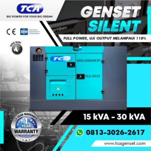 Genset TCA SS 15 kVA-30 kVA (Biru pirus)