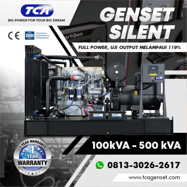Genset TCA Open 100 kVA-500 kVA (Perkins engine)